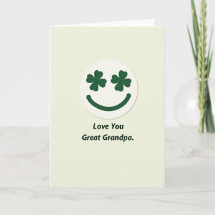 Shamrock Smile Love You Card