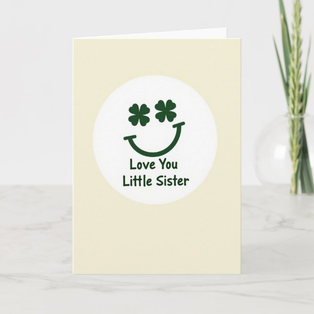 Shamrock Smile Sister Card (Front)