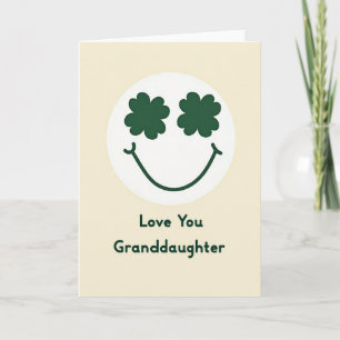 Shamrock Smiling Love Card