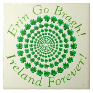 Shamrock Spin (Ceramic Tile) Tile