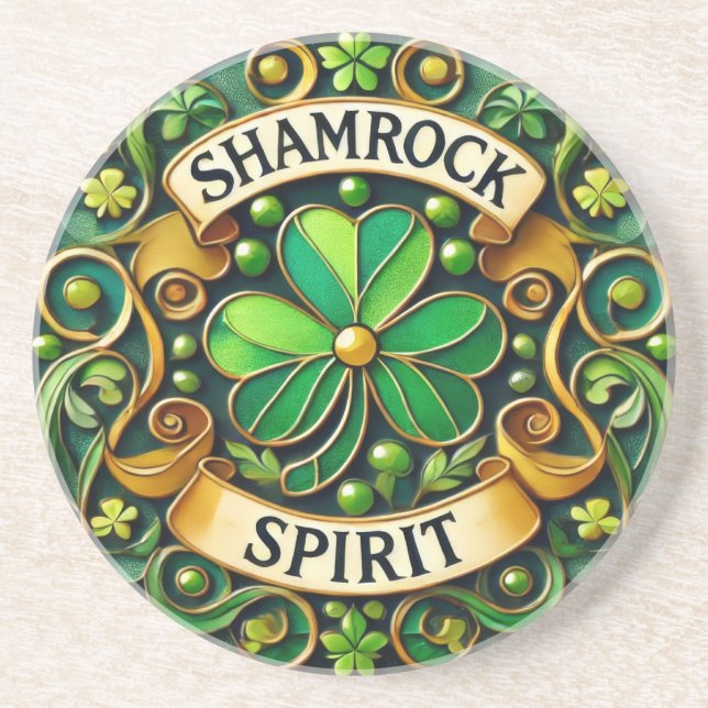 Shamrock Spirit Coaster (Front)