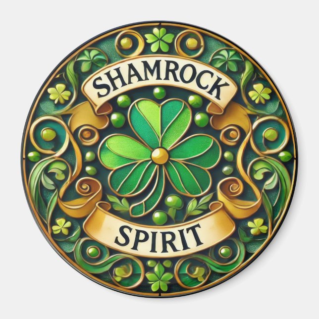 Shamrock Spirit Magnet (Front)