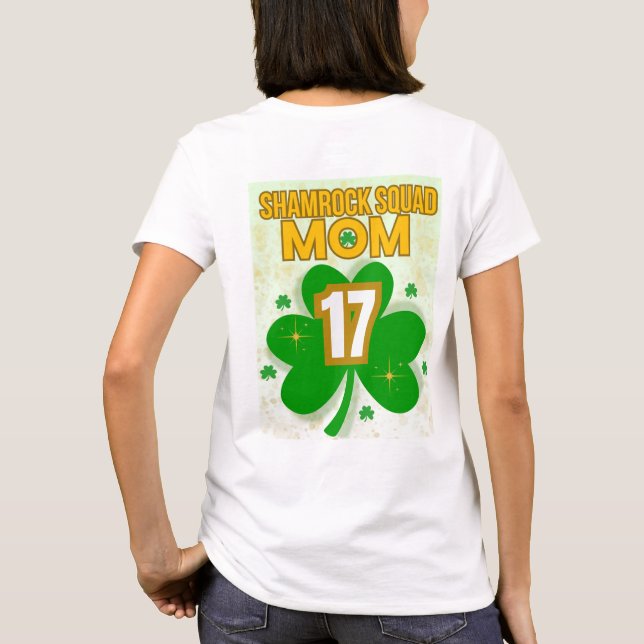Shamrock Squad Mum T-Shirt (Back)