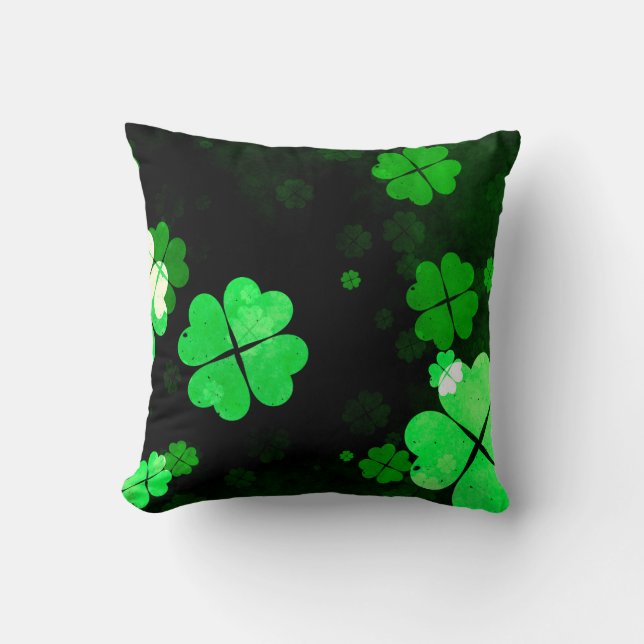 Shamrock St. Patrick's Day Cushion (Front)