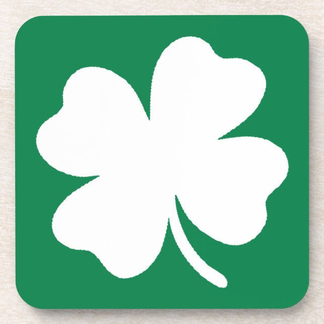 Shamrock  St Patricks Day Ireland Coaster (Front)