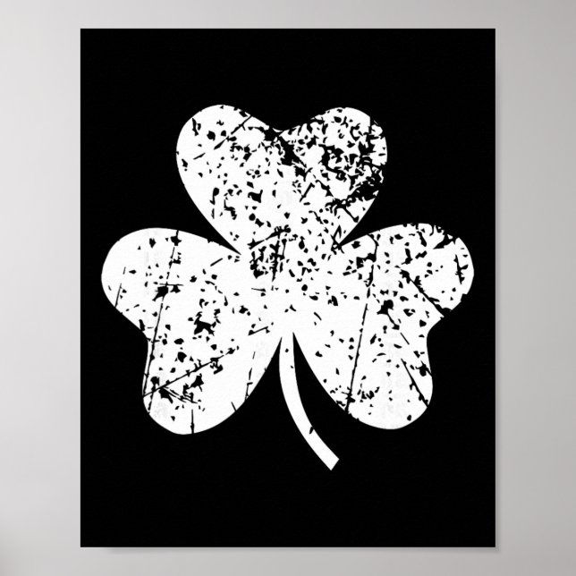 Shamrock St. Patricks Day Ireland Pride Irish Gree Poster (Front)