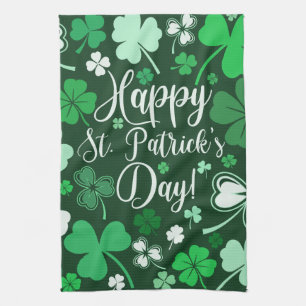 Shamrock St. Patrick's Day Tea Towel