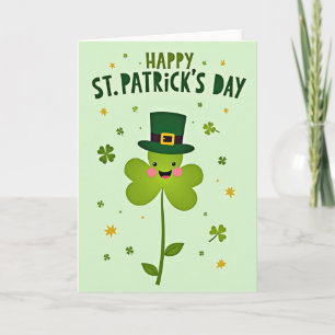 Shamrock Stars Happy Day Card