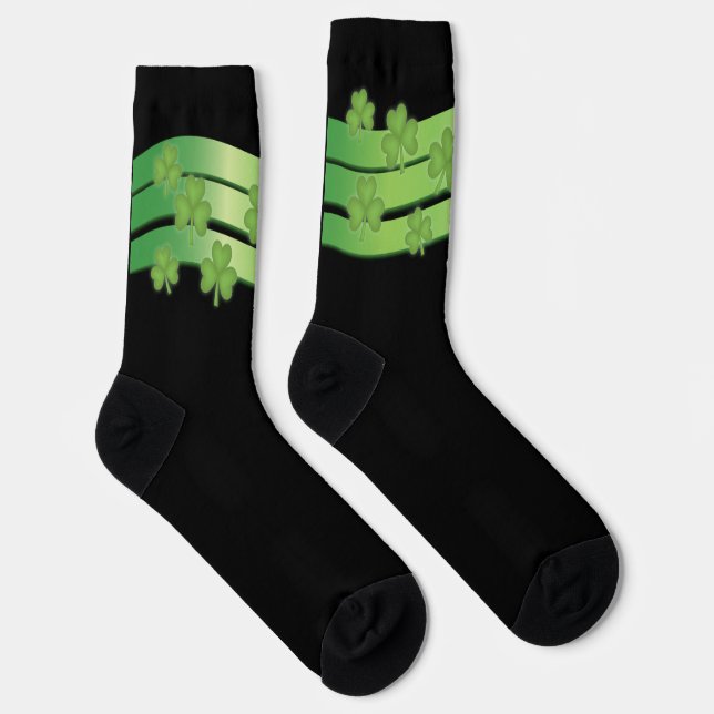 Shamrock Stripes Socks (Right)
