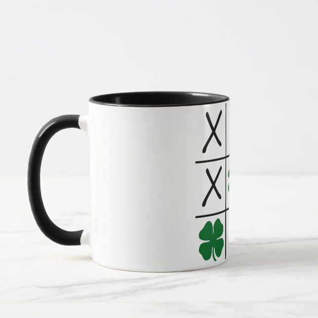 Shamrock Tic Tac Toe Mug (Left)