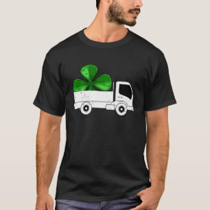 Shamrock Truck St Patricks Day Cute Lucky Irish C T-Shirt