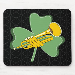 Shamrock Trumpet Mouse Pad
