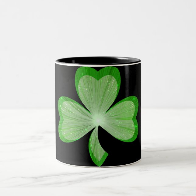 Shamrock two tone mug black (Center)