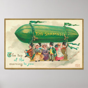 Shamrock Vintage St. Patrick's Day Poster