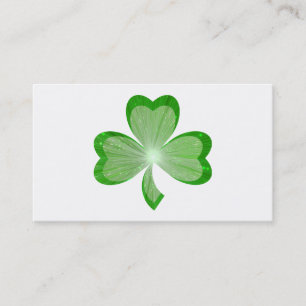 Shamrock White business card