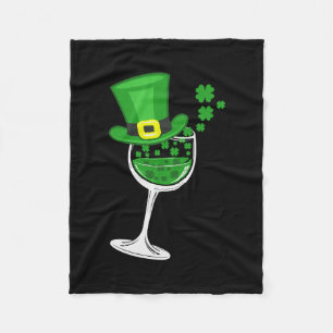 Shamrock Wine Fleece Blanket