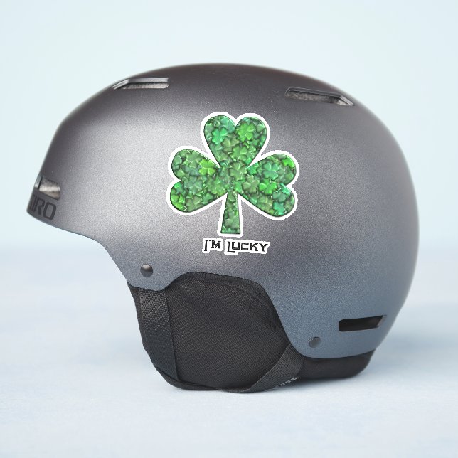 Shamrock with Clovers Inside  (Helmet Side)