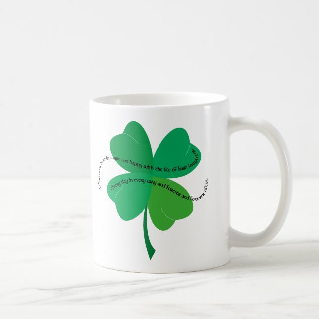 Shamrock with Irish Toast Coffee Mug (Right)