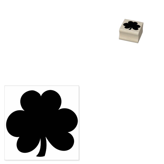 Shamrock Wood Art Stamp (Stamped)