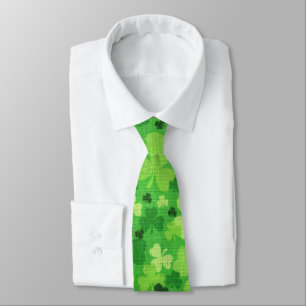 Shamrock "Woven Cloth" St. Patrick's Day Tie