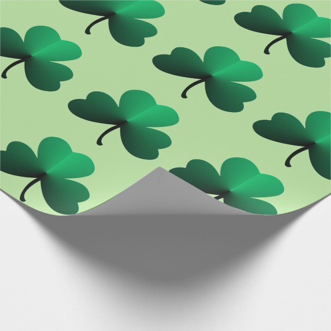 Shamrock Wrapping Paper (Corner)