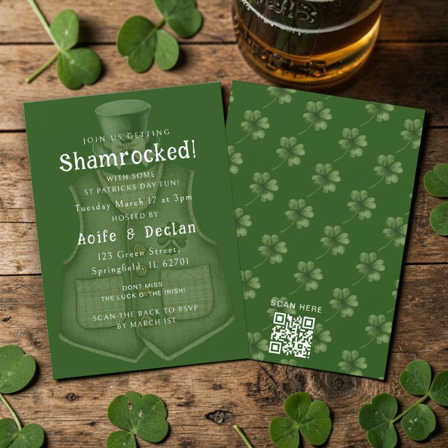 Shamrocked St Patricks Day Party Invitation (Creator Uploaded)