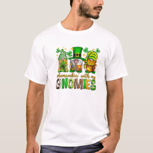 Shamrockin Lucky Gnomies Gnome Squad Shamrock St P T-Shirt