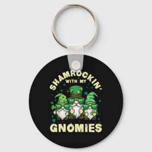 Shamrockin’ With My Gnomies St Patrick’s Day Fo Me Key Ring