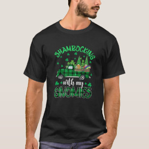 Shamrocking With My Gnomies Patrick Gnome Truck Ir T-Shirt