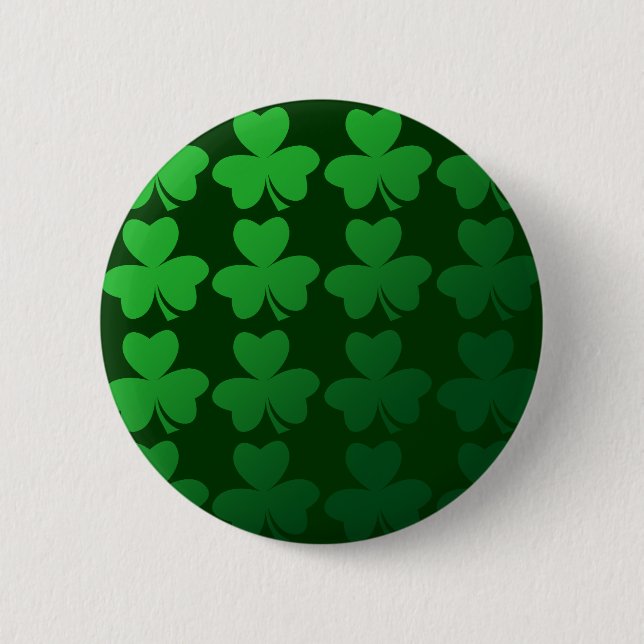 Shamrocks 6 Cm Round Badge (Front)