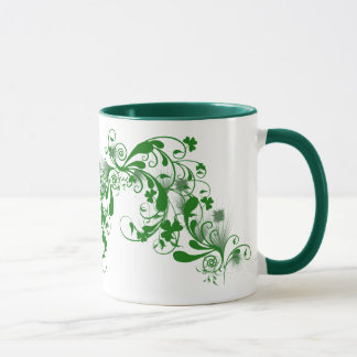 Shamrocks and Florals Mug