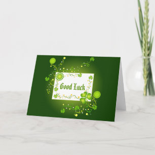 Shamrocks and Good Luck - Card