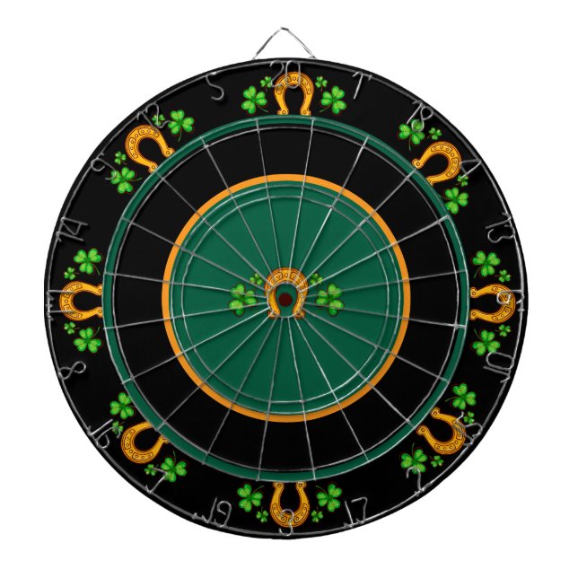 Shamrocks And Harps Dartboard (Front)