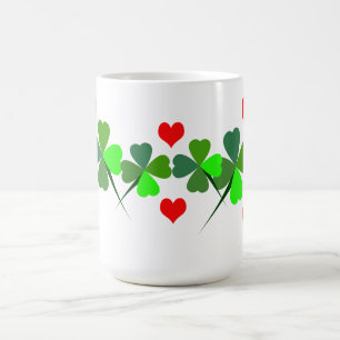 Shamrocks and Hearts Mug