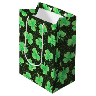 Shamrocks and Polka Dots Medium Gift Bag