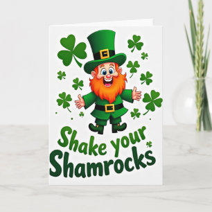 Shamrocks Celebration Card