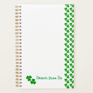 Shamrocks Clovers Stationery Planner