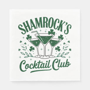 Shamrocks Cocktail Club Napkin
