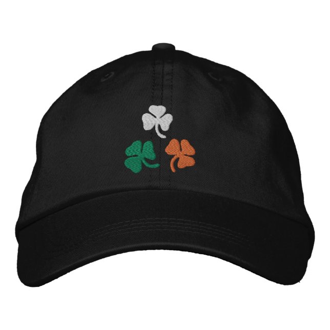 Shamrocks Embroidered Hat (Front)