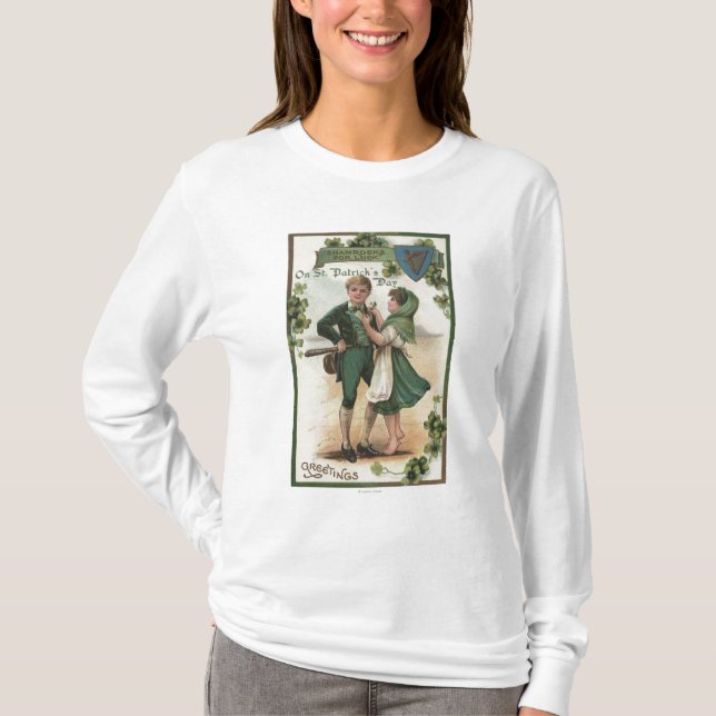 Shamrocks for Luck T-Shirt (Front)