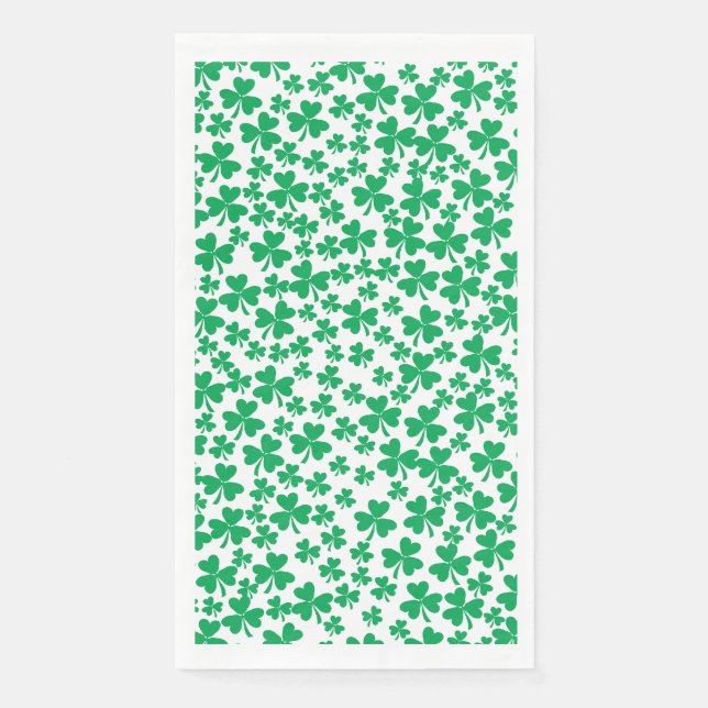 Shamrocks for S Patricks Day Napkin (Front)