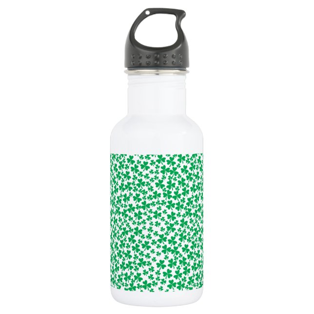 Shamrocks for St Patrick's Day 532 Ml Water Bottle (Front)