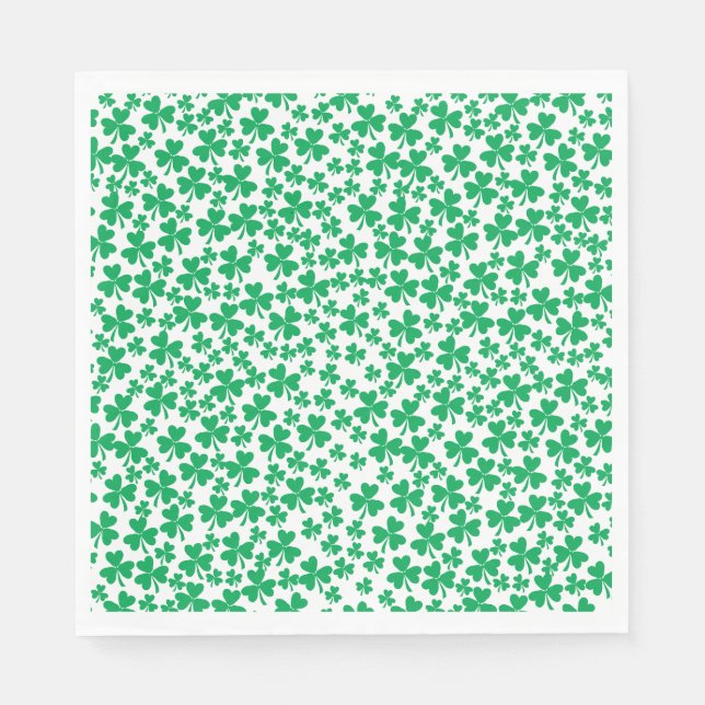 Shamrocks for St Patricks Day Napkin (Front)