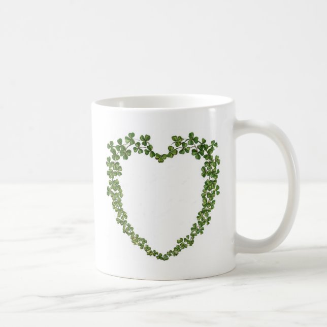 Shamrocks Heart Coffee Mug (Right)
