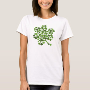 Shamrocks in a Shamrock T-Shirt