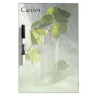 Shamrocks in a Vintage Bottle