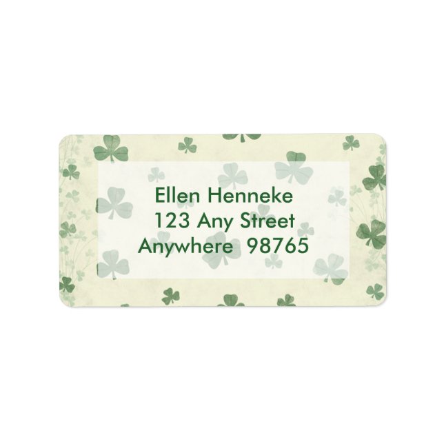 Shamrocks in the Mist Label (Front)