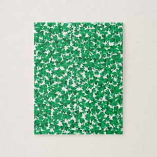 shamrocks, Ireland, Irish, proud to be Irish Jigsaw Puzzle
