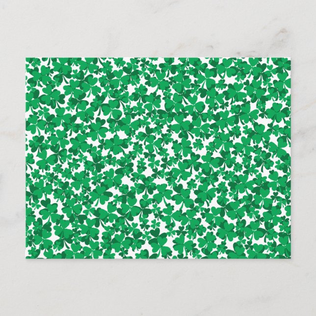 shamrocks, Ireland, Irish, proud to be Irish Postcard (Front)