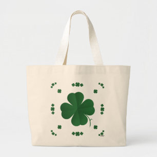 Shamrocks Large Tote Bag